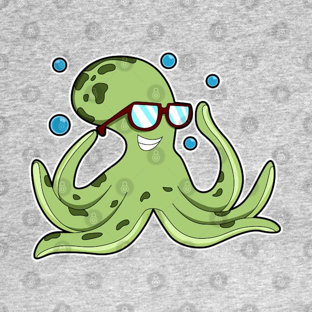 Octopus with Glasses by Markus Schnabel